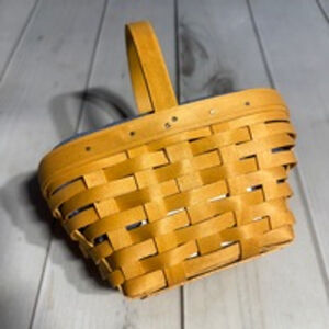 Longaberger Basket Brown Blue